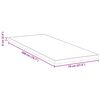 vidaXL Surmatelas Blanc 70 x 200 cm Tissu jacquard