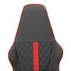 vidaXL Chaise de jeu Noir et rouge Similicuir