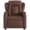 vidaXL Fauteuil de massage inclinable Marron Similicuir
