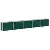 vidaXL Jardin sur&eacute;lev&eacute; Vert 400 x 40 x 55 cm Acier galvanis&eacute;