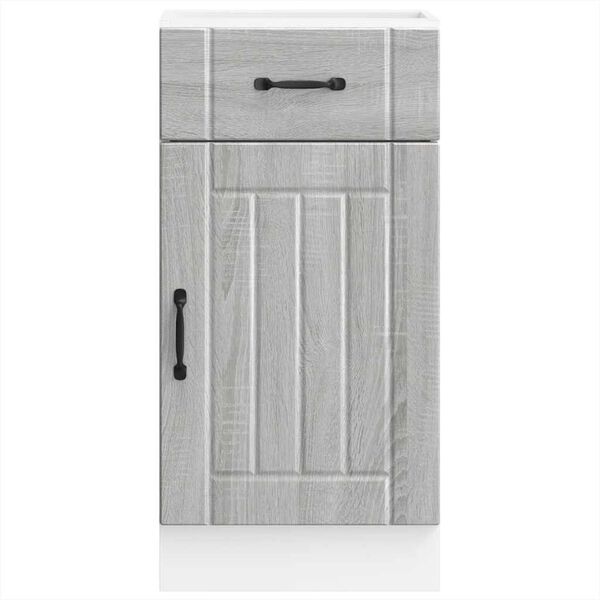 vidaXL Armoire de cuisine Lucca sonoma gris bois ing&eacute;nierie