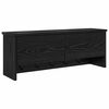 vidaXL Porte-manteau mural Montage mural Ch&ecirc;ne noir 80 x 20 x 30 cm