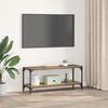 vidaXL Meuble TV Bois Ancien 100x33x41cm Bois d'ing&eacute;nierie et fer