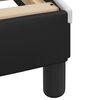 vidaXL Cadre de lit avec LED sans matelas Zadar noir et blanc 200x200 cm