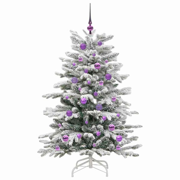 vidaXL Sapin de No&euml;l Artificiel &agrave; Branches Articul&eacute;es Blanc 150 cm