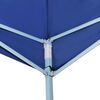 vidaXL Belv&eacute;d&egrave;re pliable avec 2 parois 5x5 m Bleu
