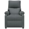vidaXL Fauteuil inclinable Gris foncé Tissu