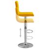 vidaXL Tabourets de bar lot de 2 jaune moutarde velours