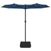 vidaXL Parasol de jardin à double tête bleu azuré 316x145 cm