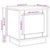 vidaXL Cabinet de chevet Ch&ecirc;ne Sonoma 44 x 34,5 x 45 cm