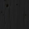 vidaXL Salon de jardin 7 pcs Noir Bois de pin massif