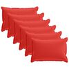 vidaXL Housse de coussin 6 pc HOUTEN Rouge 40 x 60 cm Polyester