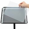 vidaXL Stand de Poster sur Pied Noir a4 Aluminium et PVC