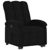 vidaXL Fauteuil inclinable noir tissu