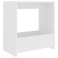 vidaXL Table d'appoint Blanc 50x26x50 cm Aggloméré