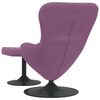 vidaXL Chaise &OElig;uf avec Pouf Violet Velours