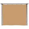 vidaXL Tonnelle avec rideaux 3x3 m Taupe Acier