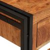 vidaXL Tables console avec tiroir 2 pcs Marron Bois d'Acacia Massif