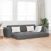 vidaXL Canap&eacute;-Lit 200cm Gris fonc&eacute; tissu