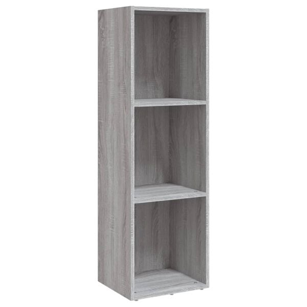 vidaXL Biblioth&egrave;que/Meuble TV sonoma gris 36x30x114 cm bois ing&eacute;nierie
