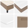 vidaXL Lit &agrave; ressorts avec matelas Cappuccino 90 x 200 cm Simili cuir