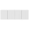 vidaXL Meuble TV mural 2 pcs Blanc 59,5 x 31 x 40 cm Bois d'ing&eacute;nierie