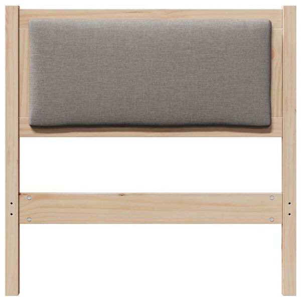 vidaXL T&ecirc;te de lit Autre Marron 75 cm Bois massif en pin