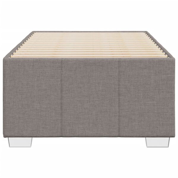 vidaXL Cadre de lit sans matelas taupe 90x200 cm tissu