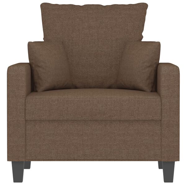 vidaXL Fauteuil Marron 60 cm Tissu