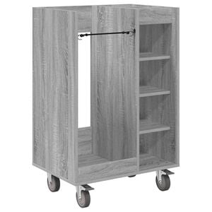 vidaXL Armoire de Golf avec roue Uni Gris Sonoma 65 x 45 x 98 cm