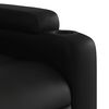 vidaXL Fauteuil inclinable de massage électrique noir similicuir