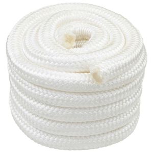 vidaXL Corde de bateau 4 mm 25 m Blanc