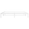 vidaXL Cadre de lit m&eacute;tal sans matelas blanc 193x203 cm