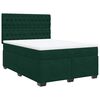 vidaXL Sommier &agrave; lattes de lit et matelas Vert fonc&eacute; 140x200cm Velours