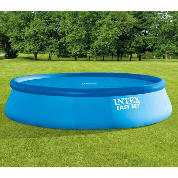 Intex Couverture solaire de piscine bleu 448 cm polyéthylène