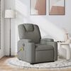vidaXL Fauteuil de massage inclinable Gris foncé Tissu