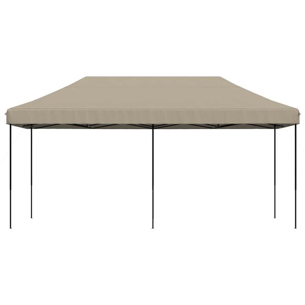 vidaXL Tente de f&ecirc;te Taupe 292 x 580 x 315 cm Tissu Oxford