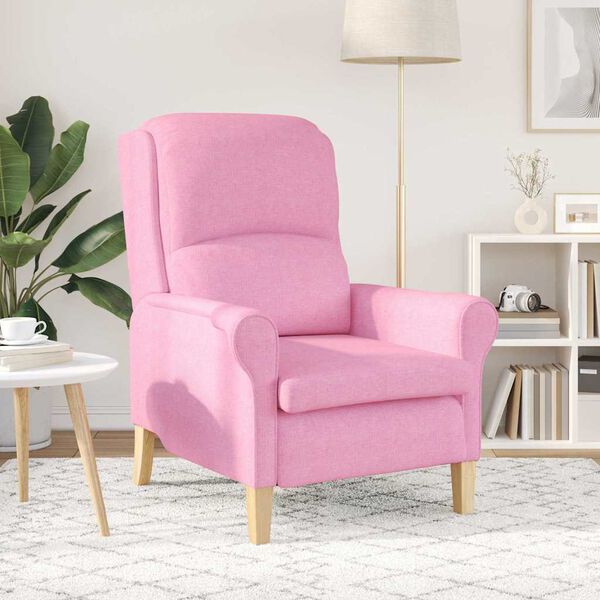 vidaXL fauteuil Rose 76 x 94 x 102 cm tissu