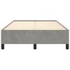 vidaXL Cadre de lit sans matelas gris clair 120x200 cm velours