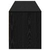 vidaXL Meuble TV Ch&ecirc;ne noir 165 x 34 x 40 cm Bois d'ing&eacute;nierie