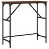 vidaXL Table console ch&ecirc;ne marron 75x32x75 cm bois d'ing&eacute;nierie