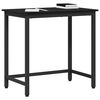 vidaXL table Ch&ecirc;ne noir 100 x 50 x 76,5 cm Bois d'ing&eacute;nierie et acier