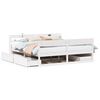 vidaXL Cadre de lit sans matelas blanc 180x200 cm bois massif de pin