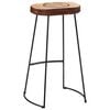 vidaXL Ensemble de bar 5 pcs bois de manguier brut massif et m&eacute;tal