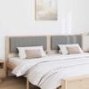 vidaXL Tête de lit capitonnée Marron 200 cm Pin massif