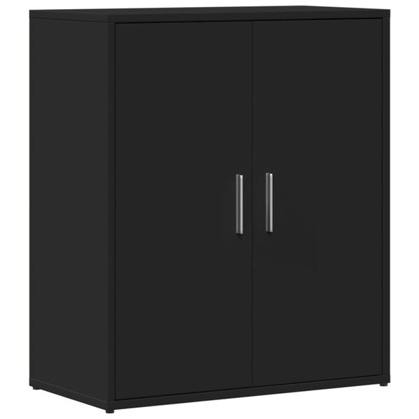 vidaXL Buffets 2 pcs noir 60x31x70 cm bois d'ing&eacute;nierie