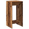 vidaXL Table de bar vieux bois 51x50x103,5 cm bois d'ingénierie