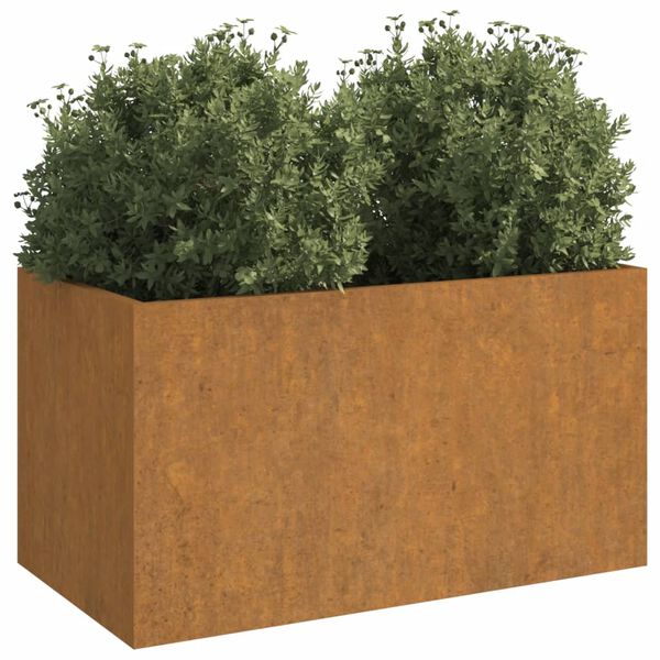 vidaXL Jardinière 62x40x39 cm acier corten
