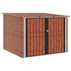 vidaXL Abri de v&eacute;lo 3 pc Marron 216 x 207 x 158 cm M&eacute;tал