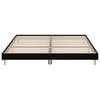 vidaXL Cadre de lit sans matelas noir 200x200 cm bois d'ingénierie